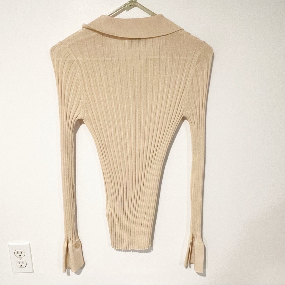 NA-KD Size XS Light Knitted Ribbed‎ Long Sleeve Sweater - Picture 7 of 7